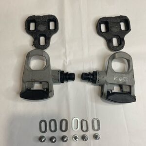 Look Keo Easy- Gray and Black Bike Pedals with Cleats